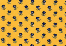 yellow and blue french coated cotton fabric for tablecloths