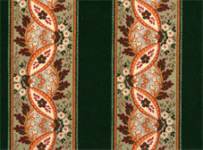 green and ochre yellow french fabric for tablecloths