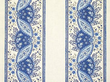 blue and white french coated fabric for tablecloths