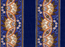 blue french plastic coated cotton fabric for tablecloth