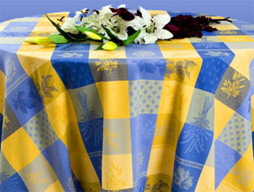 French Jacquard fabric for round and rectangular tablecloths