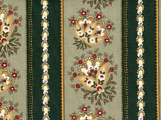 green and ochre yellow french fabric for tablecloths