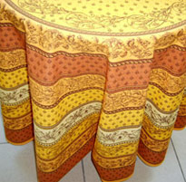 8 seater round tablecloth french fabric