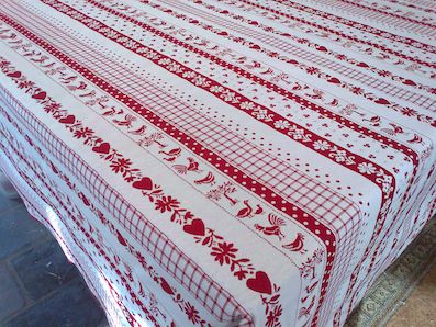 reversible cloth with chicken design