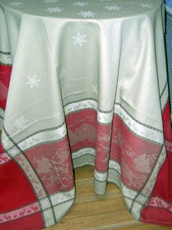 Christmas Jacquard tablecloth