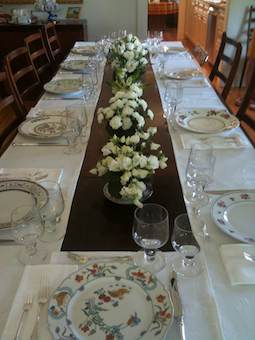 white pique runner
