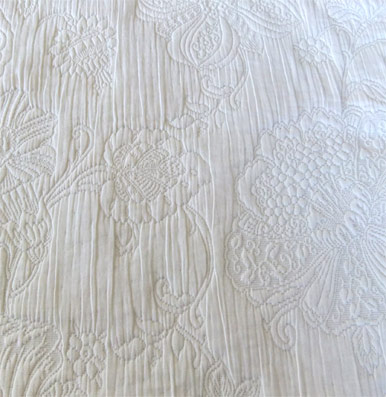 white matelasse french tablecloth
