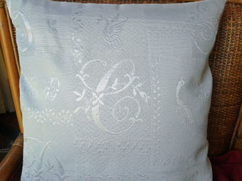 pique quilted pillow cover
