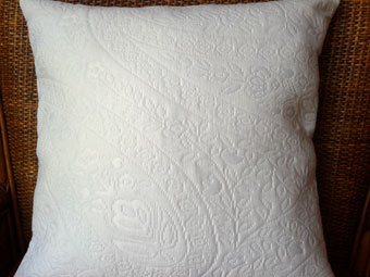 quilted pillow cover