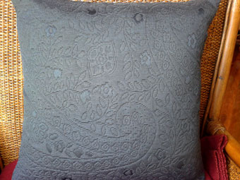 quilted pillow cover