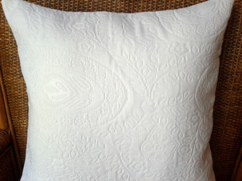 quilted cushion cover