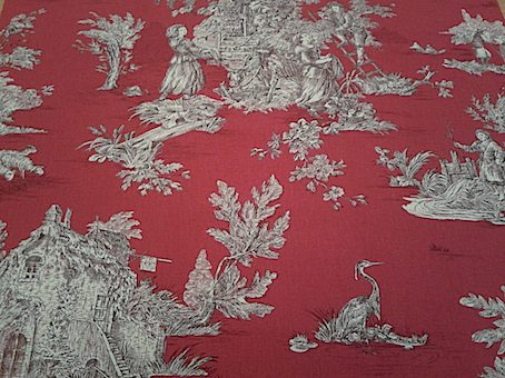 red toile de jouy