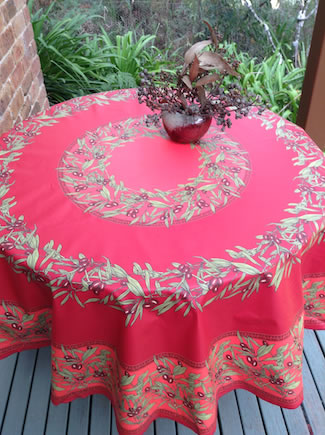 Oarencol Ladybugs Flower Round Tablecloth Red Scarab 60 Inch Table Cover Washable Polyester Table Cloth for Buffet Party Dinner Picnic