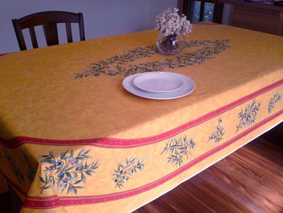 oval provencal cotton tablecloth