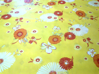 flower design oilcloth