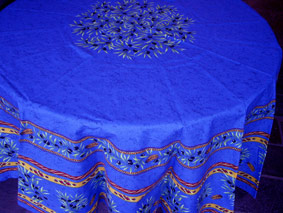 blue cotton round cloth