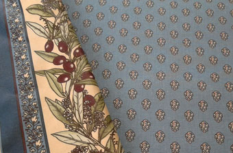 blue all-over provencal fabric