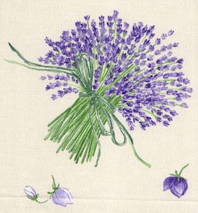 lavender design provencal fabric