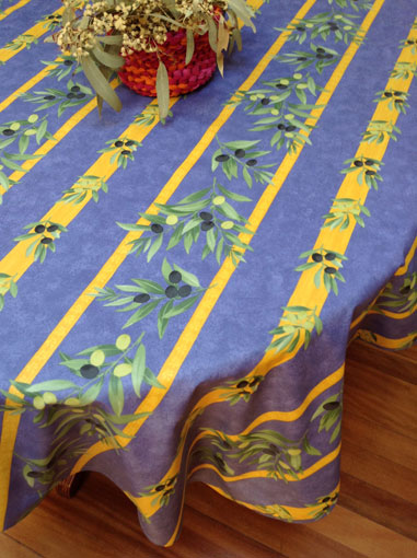 Coated Cotton Provencal Tablecloth 250cm x 160cm 