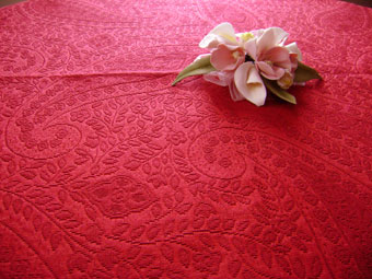 paisley design pique tablecloth