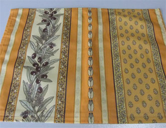 yellow coated provencal placemat
