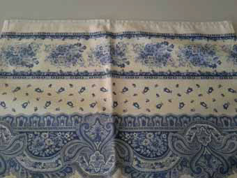 white and blue provencal placemats