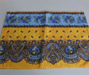 provencal placemat traditional yellow and blue