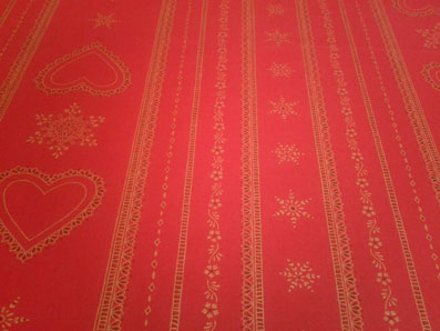snow flakes holiday table cloth
