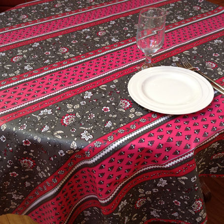 pink oilcloth from provence