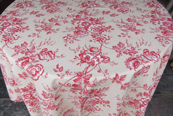 large toile de jouy tablecloth