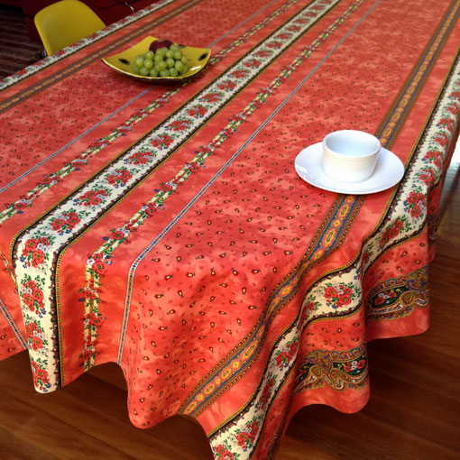french provincial acrylic coated tablecloth