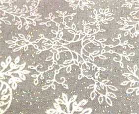 sparkling grey christmas tablecloth