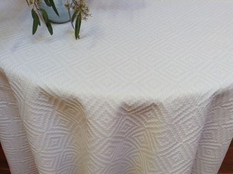 round boutis quilted tablecloth