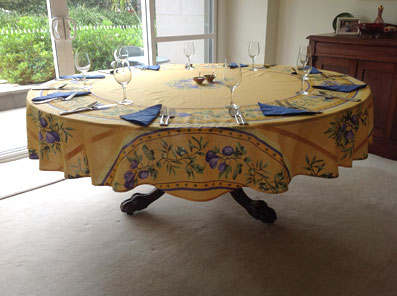 90 inch outlet round tablecloth