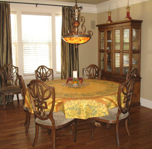 Round And Square Tablecloths 60 Round Coated Tablecloth