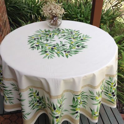 70in round oilcloth 180 cm diameter